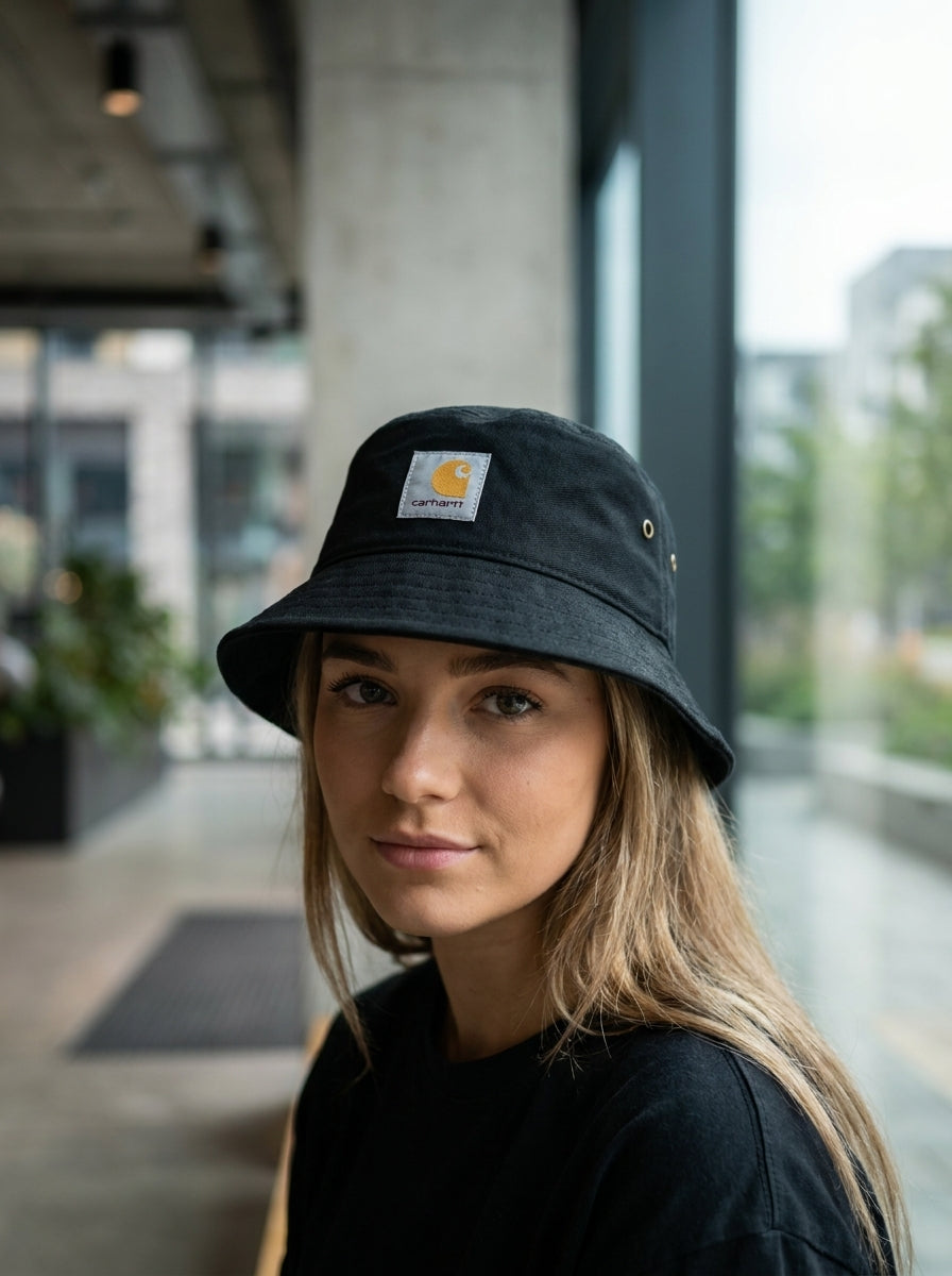 Carhartt Unisex Heritage Canvas Black Bucket Hat