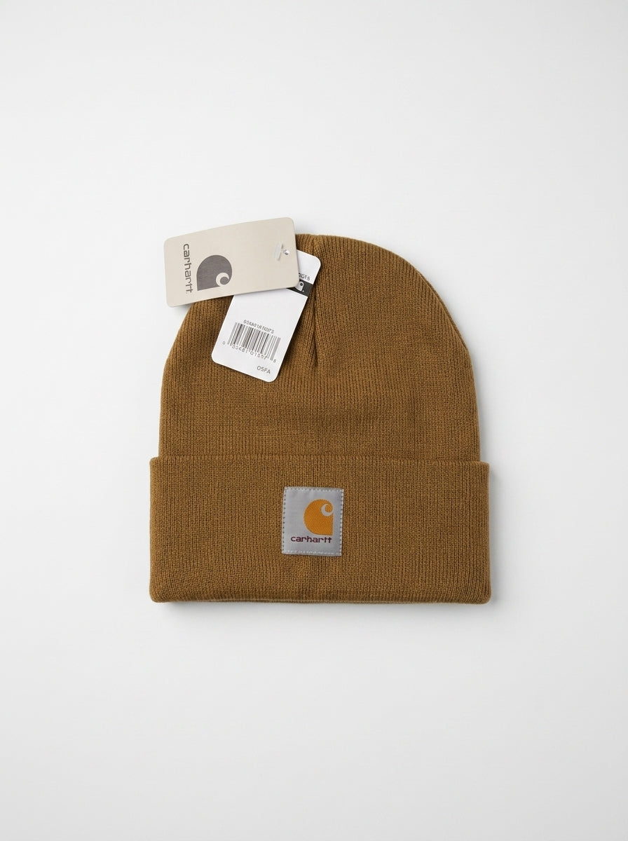 Carhartt Essential Ribbed Cuff Earthy Brown Beanie