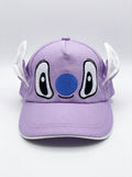 Cartoon Character with Pop-Out Ears Purple Cap
