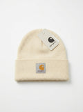 Carhartt Ribbed Off-White Knit Beanie