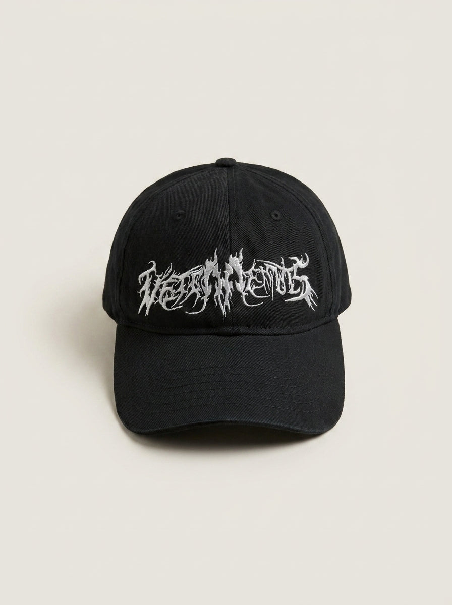 Graphic Black Adjustable Cap