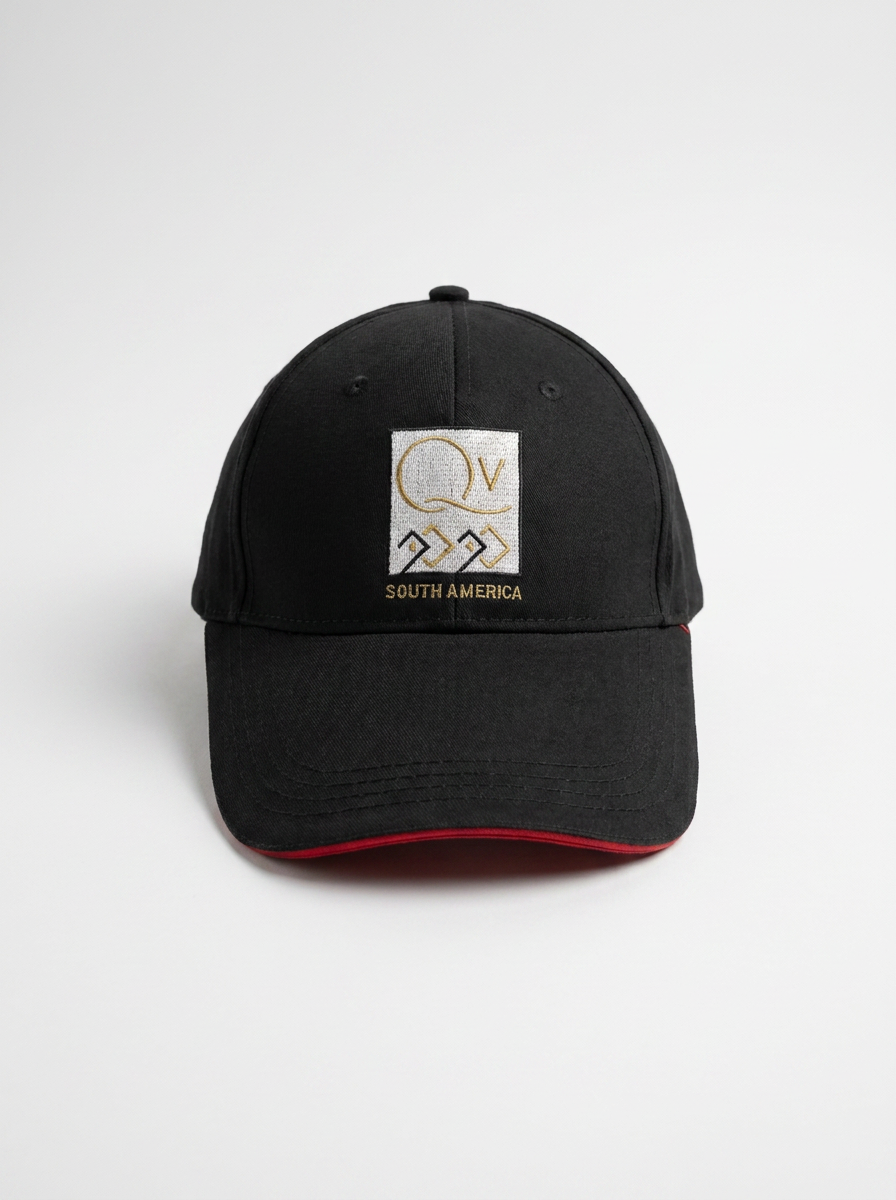 South America Embroidered Vintage Black Baseball Cap