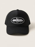 Graphic Unisex Black Trucker Cap