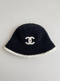 Soft Texture Winter Black and White Bucket Hat