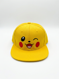 Pokémon Pikachu Winking Face Yellow Snapback Cap