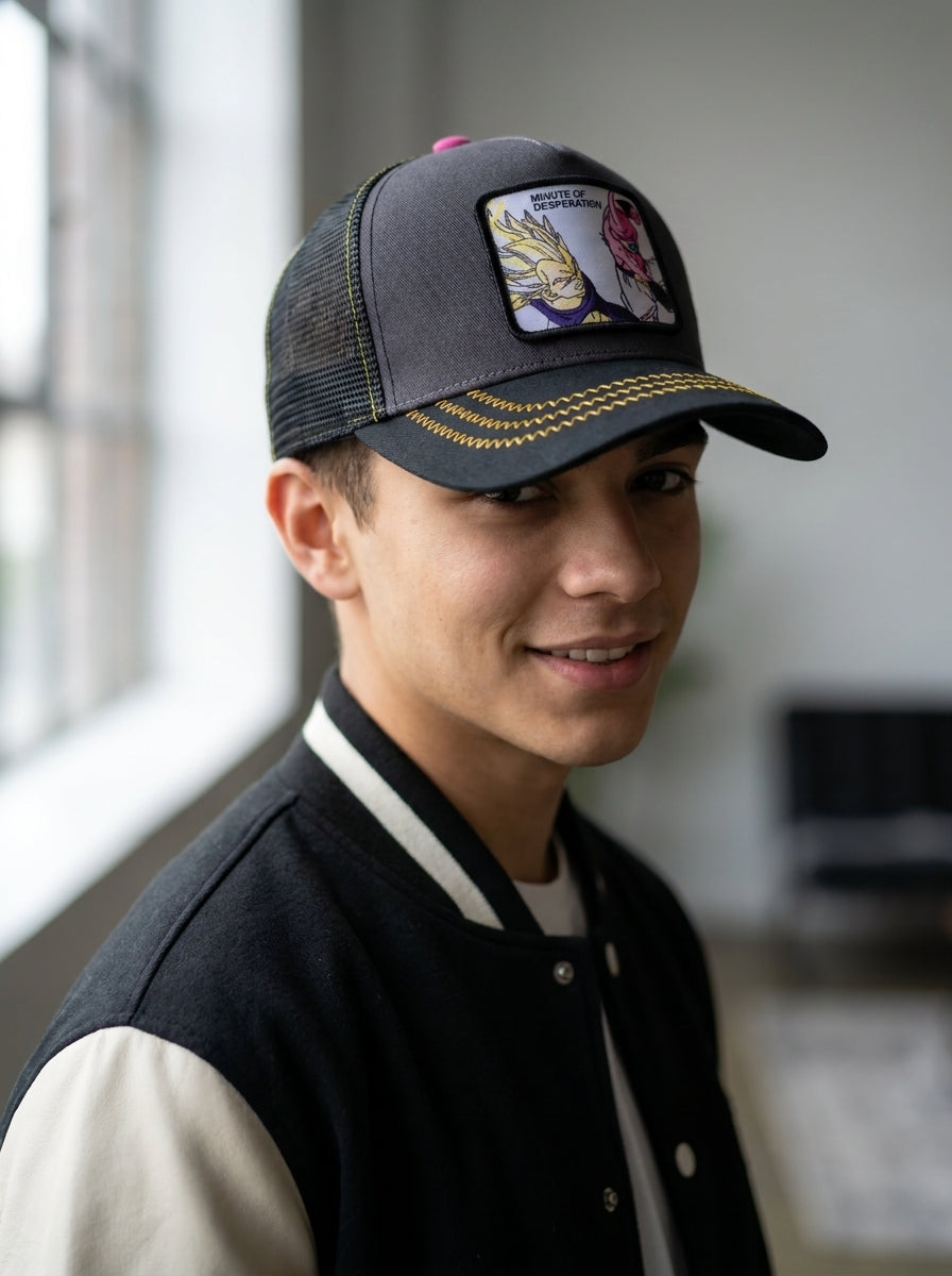 Capslab Dragon Ball Z Vegeta and Majin Buu Trucker Cap