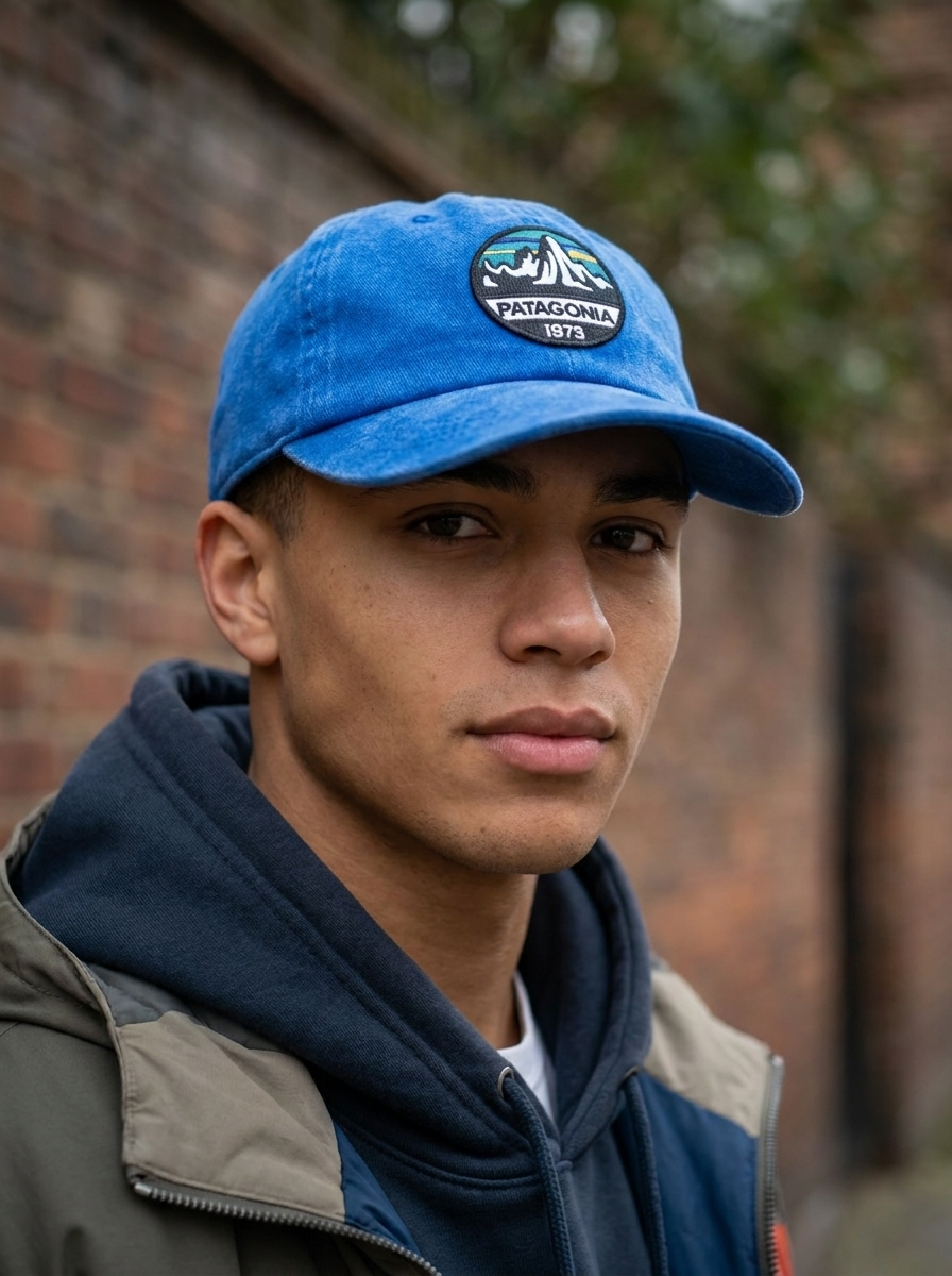 Patagonia Wash Blue Mountain Graphic Baseball Cap