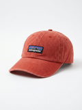 Patagonia Washed Earth-Red Logo Baseball Cap