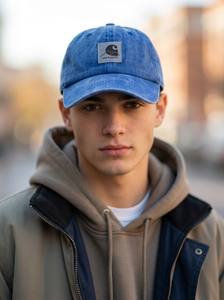 Carhartt Blue Canvas Outdoor Baseball Cap