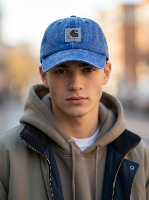 Carhartt Blue Canvas Outdoor Baseball Cap