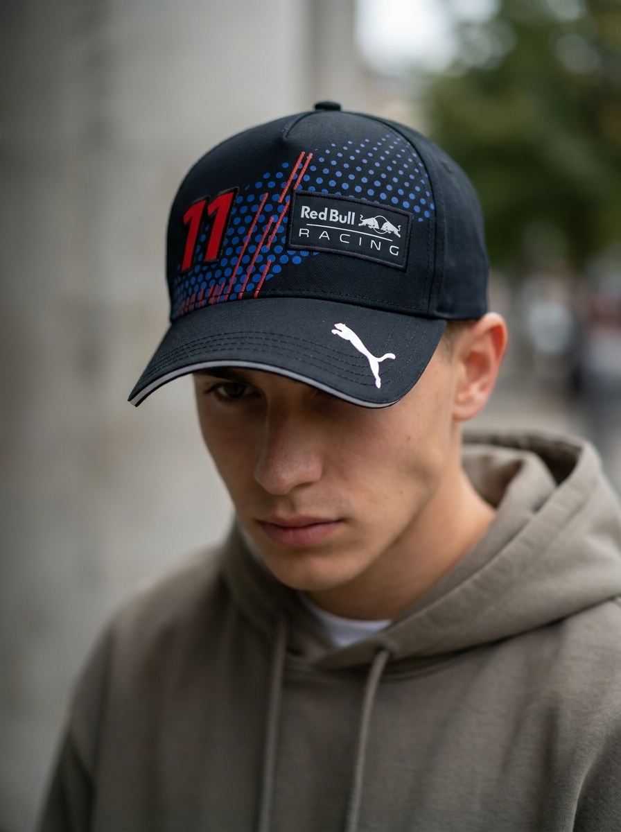 Red Bull Navy Premium Motorsport Inspired Baseball Cap