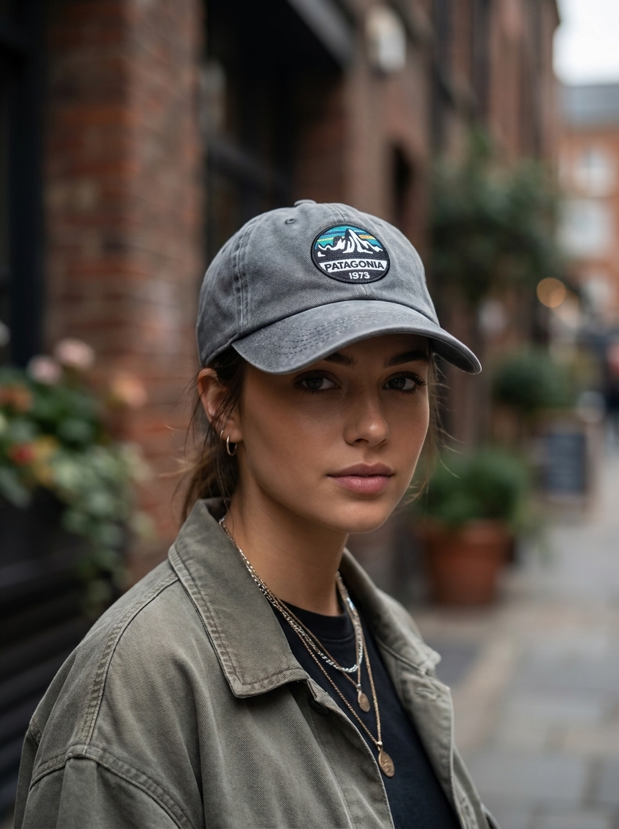 Patagonia 1973  Washed Grey Heritage Logo Baseball Cap