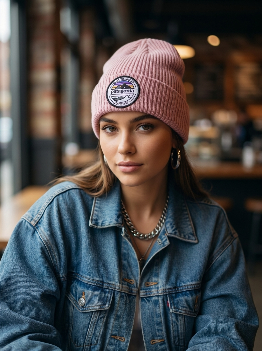 Patagonia Dusty Rose Everyday Rib-Knit Beanie