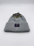 Paul & Shark Grey Yachting Ribbed Wool Beanie