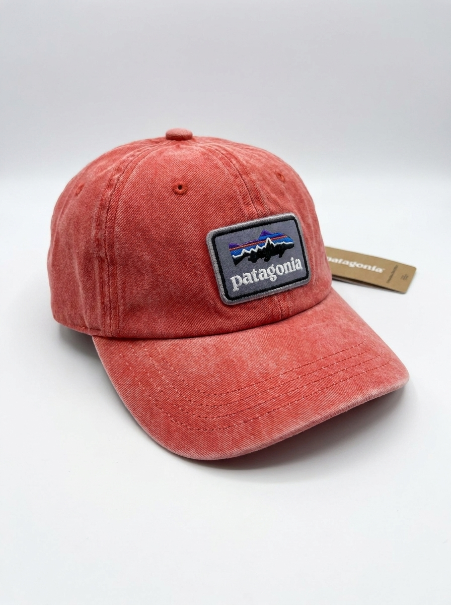 Patagonia Rose Red Fitz Roy Trout Cotton Baseball Cap