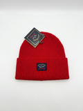 Paul & Shark Yachting Ribbed Red Knit Beanie